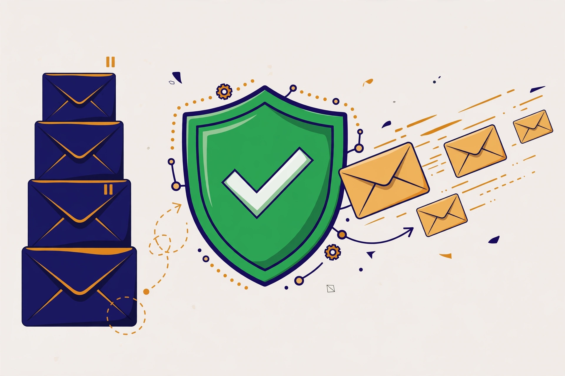 Pancake lead approval flow – editorial illustration of approve-before-send outbound control