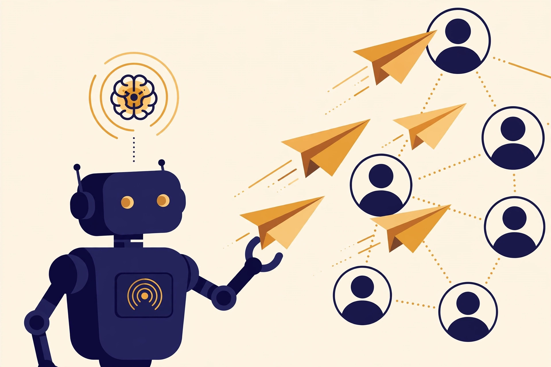Pancake review – editorial illustration of an AI agent deploying go-to-market outbound plays