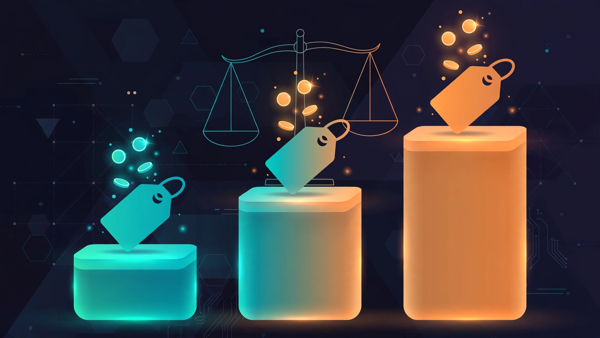 Writesonic vs Copy.ai pricing comparison 2026 – editorial illustration of subscription plan tiers